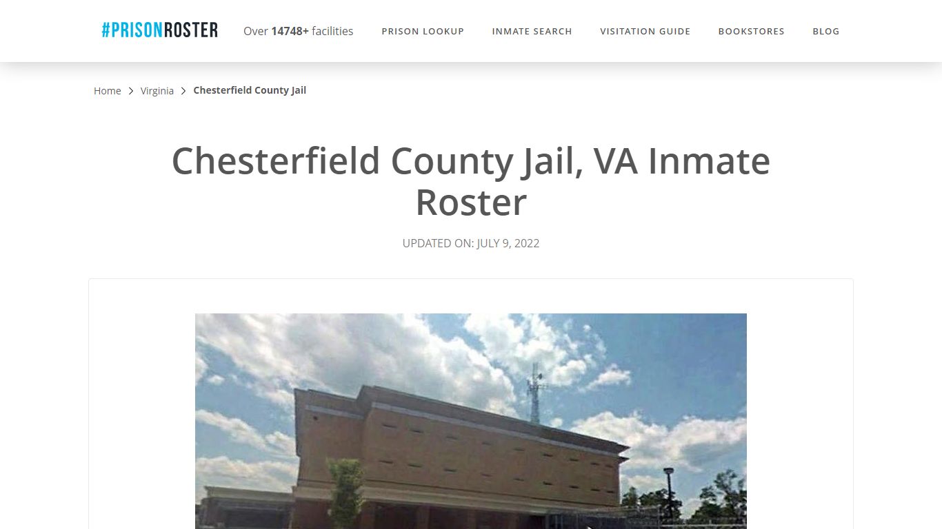 Chesterfield County Jail, VA Inmate Roster - Prisonroster